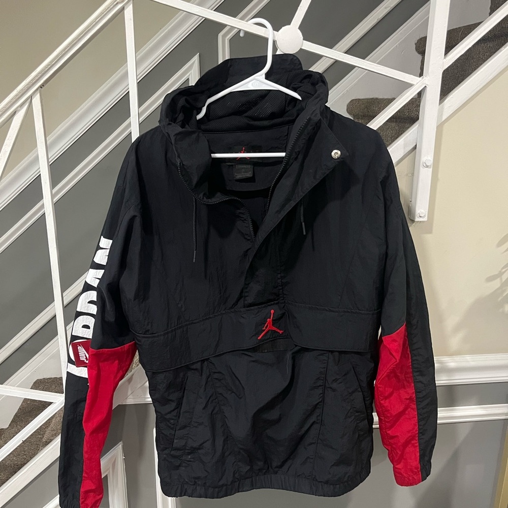 Jordan Black and Red Windbreaker